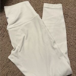 White Lululemon aligns  Leggings